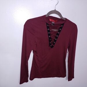 Hot Kiss Long Sleeve Shirt W Sz Small